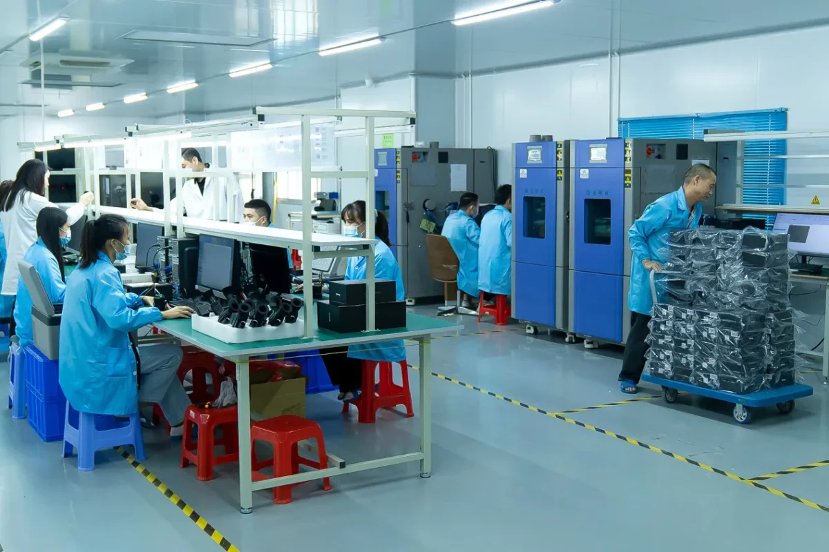 The workers in Test Workshop 7 are working right now