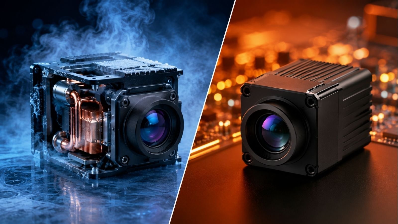 What is the difference between cooled and uncooled thermal imaging systems