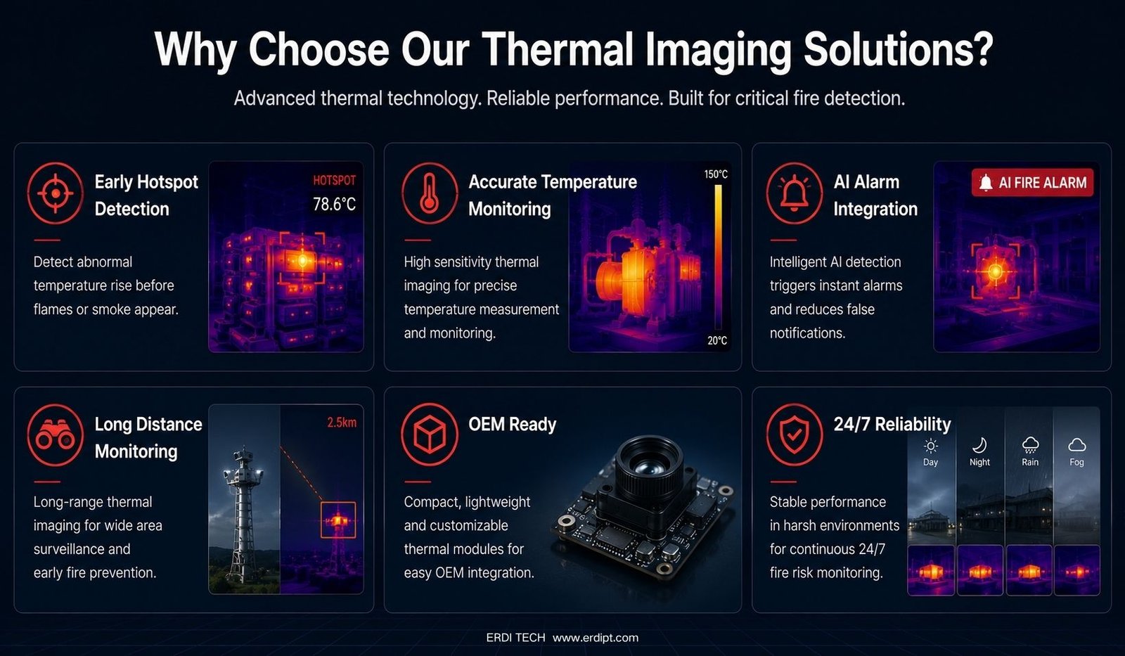 integrate advanced thermal imaging into your fire detection solution.