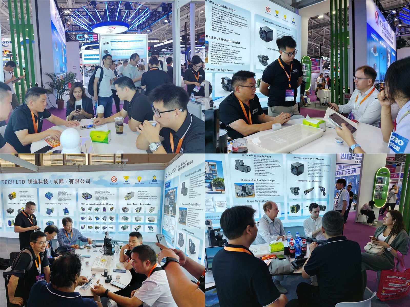ERDI team meeting customers at CIOE 2026 thermal imaging booth