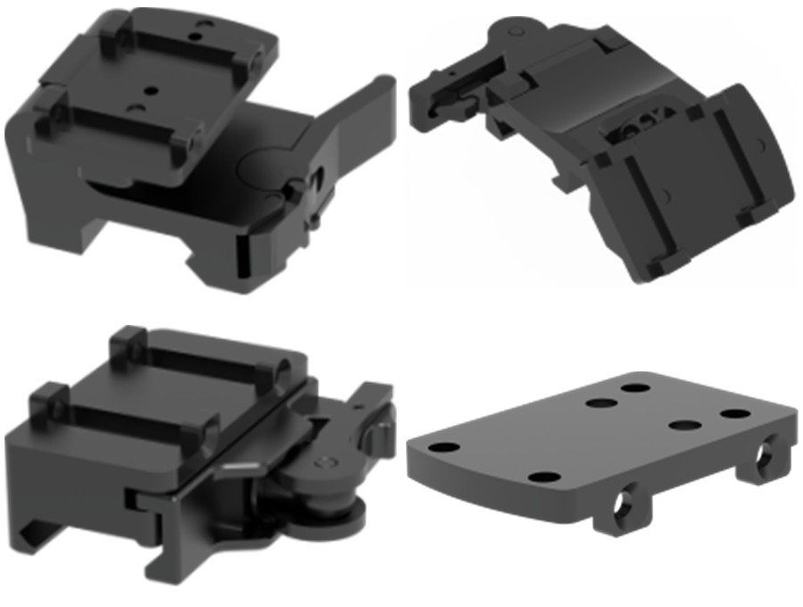SIEGE-S213 mounting bases and picatinny mount options